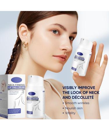 Go Ho Anti-Wrinkle Neck and Chest Cream - Firming & Moisturizing with Vitamin B5 & E for Sagging Skin Fine Lines | 1.7oz - Buy Online on SooperMarket.com