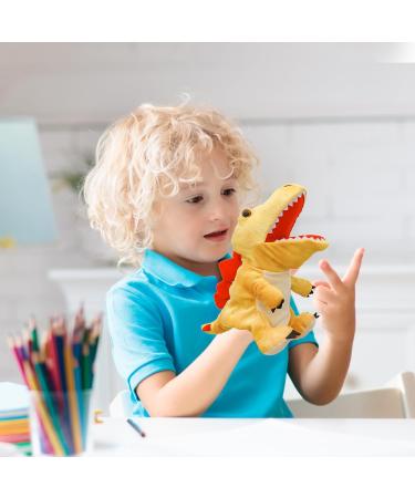 Lilizzhoumax Simulation Stegosaurus Hand Puppet Plush Toy - Interactive Dinosaur Role-Playing Toy for Kids - Buy Online on SooperMarket.com