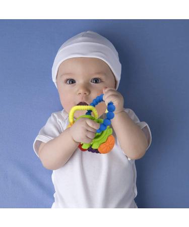 Baby Teething Toys 4 PCS BPA Free Silicone Baby Teethers  Freezer Safe Organic Infant Teething Toys Soft & Textured for Natural Brain Development - Buy Online on SooperMarket.com
