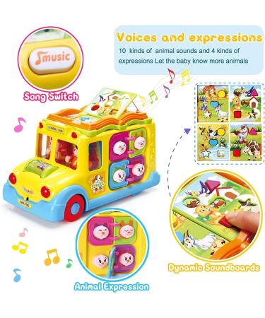 Buy Educational Baby Toys for 1-3 Years | Musical Animal Noises & Movement Bus | Perfect Gifts for 12-18 Months Girls - Buy Online on SooperMarket.com