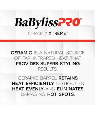 BaBylissPRO Ceramix Xtreme Pointed Barrel Ceramic Curling Iron 1" (25mm) - Buy Online on SooperMarket.com