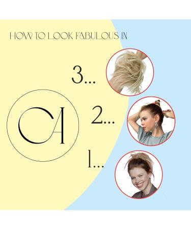 Caisha Jumbo Hair Part Hair Gum for Elegant Bridal Updos | DM17cm Dark Blond Mix #18th613a | Perfect for Special Occasions - Buy Online on SooperMarket.com