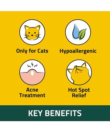 Breezytail PetO'Cera CICA Toner for Cats - Acne, Hot Spot, Blackhead Relief | Soothing & Hypoallergenic Skin Care | 7.1 oz - Buy Online on SooperMarket.com