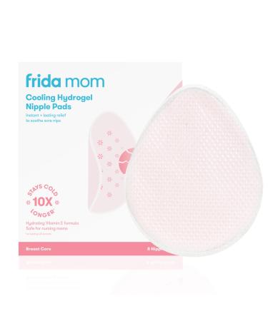 Frida Mom Nursing Pads Cooling Hydrogel Nipple Pads for Hydration and Soothing Sore Nipples Breastfeeding Essentials 8ct