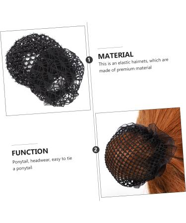 LALAFINA Black Bun Hair Net - Lightweight & Comfortable Dance Accessory for Women Dancers, Nurses, and Clerks - Buy Online on SooperMarket.com
