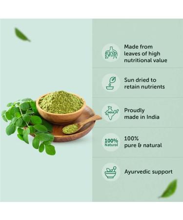 Himaalaayas Moringa Powder 100 Grams Moringa Oleifera Leaf Powder - Gluten Free Non-GMO & Vegan | Perfect for Smoothies Drinks Tea & Recipes - Buy Online on SooperMarket.com