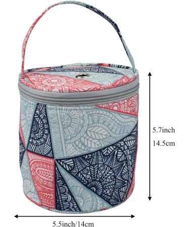 Coopay Small Yarn Storage Bag Mini Knitting Bag Yarns Drum Case for Carry Yarn Ball Crochet Kits Knitting Supplies and Sewing Accessories for Beginner Crocheter and Crafter Blue - Buy Online on SooperMarket.com