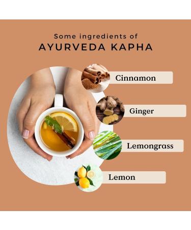 Ayurveda Tea Kapha Organic 100g (50 Cups) | Herbal Loose Leaf Tea with Ginger Lemon Liquorice Cinnamon Lemongrass REPLANTEA - Buy Online on SooperMarket.com