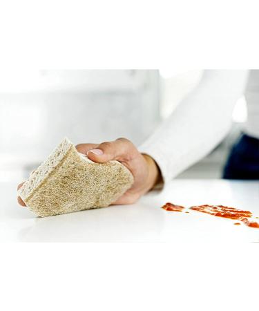 Scotch-Brite Greener Clean Scrub Sponges - 6 Count, Non-Scratch Natural Sponges for Kitchen, Bathroom, and Household Cleaning - Safe for Non-Stick Cookware - Buy Online on SooperMarket.com