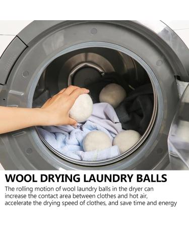 Efficient Laundry Drying Ball Quick Drying Laundry Ball Fabric Softener Wool Ball Wool Dryer Ball Set of 6pcs Efficient Fabric - Buy Online on SooperMarket.com
