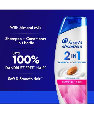 Buy Head & Shoulders Smooth and Silky 2-in-1 Anti Dandruff Shampoo + Conditioner 180ml | International Shipping Available - Buy Online on SooperMarket.com