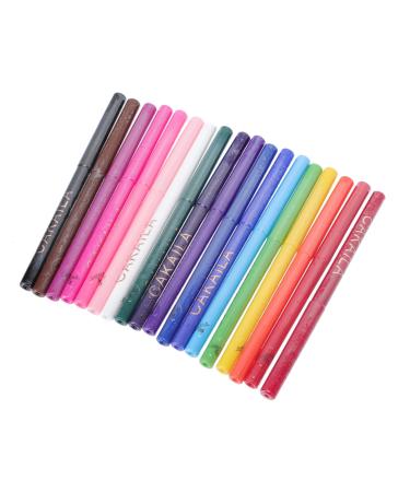 BELLIFFY 18pcs Eyeliner Colors Eye Liner Glitter Liner for Eyes Accessories for Eye Shadow Stick Abs