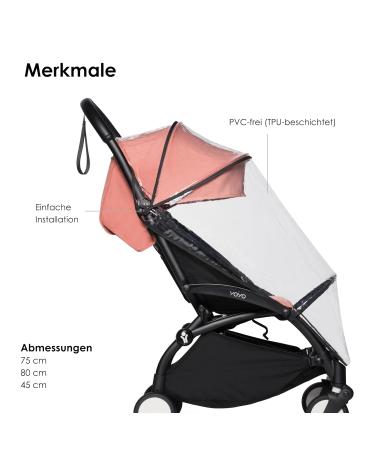 Babyzen Yoyo Rain Protection 6+ Textile Set | Ultimate Weather Shield for Your Baby | Easy Attachment & Storage - Buy Online on SooperMarket.com