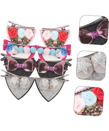 Vaguelly 4 Pairs Cat Ears Hair Barrette Hair Clips Animals Ears Hair Barrette Hair Accessories Girl Headdress Cat Ears Cat Ears Hairpins Cat Ears Hairpins - Buy Online on SooperMarket.com