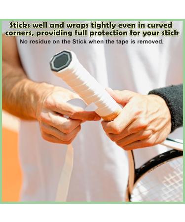 Buy Huiguli Racket Tape - 2 Rolls of Self-Adhesive Ice Hockey Tennis & Badminton Handle Tape (25m x 25mm) - Non-Slip Black & White Sports Tape for Optimal Grip - Buy Online on SooperMarket.com