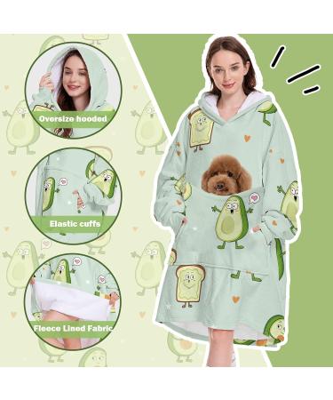 Cozy Oversized Hoodie Ceiling - Avocado Light Green | Perfect Gifts for Women | Warm & Portable Sweatshirt with Bags for Adults - Buy Online on SooperMarket.com