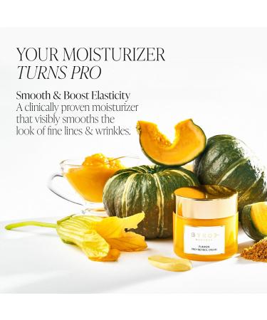 BYROE Pumpkin Pro-Retinol Anti Aging Face Cream | Vegan Hydrating Formula with Eco Ceramides & Bakuchiol | Reduce Fine Lines & Wrinkles - 50ml - Buy Online on SooperMarket.com