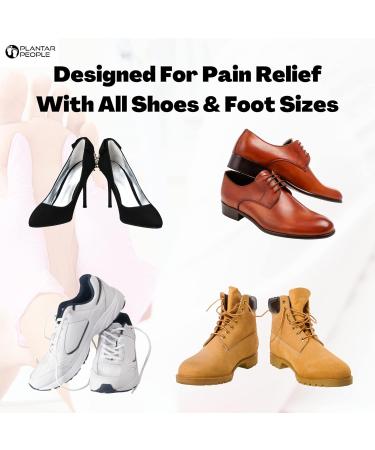 Plantar People Orthotic Insoles - Full Length with Arch Supports, Silicone Heel Pads - XL UK 11-13 | Plantar Fasciitis Treatment - Buy Online on SooperMarket.com
