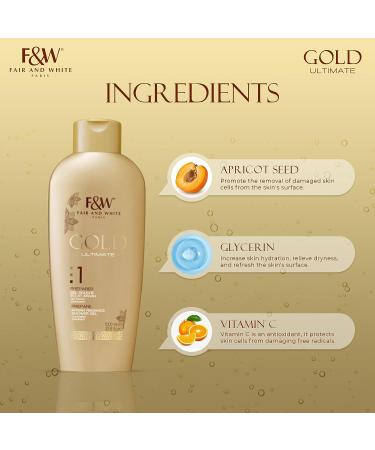 Fair and White Gold Radiance Body Wash 33.8 fl.oz - Pack of 1 - Buy Online on SooperMarket.com