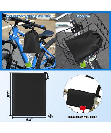 Outdoor Waterproof Bike Cover for 1-3 Bikes | Heavy Duty Ripstop Storage with Reflective Strips - Anti Dust, Rain, Snow, UV | Mountain & Road Bikes | Black - Buy Online on SooperMarket.com