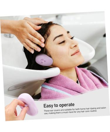 Gogogmee 4 Pairs Hairdressing Ear Covers Ear Covers for Hair Dryer Ear Covers for Swimming Ear Covers for Shower Silicone Hair Dyeing Ear Covers Silicone Hair Dyeing Earmuffs Ear Protectors - Buy Online on SooperMarket.com