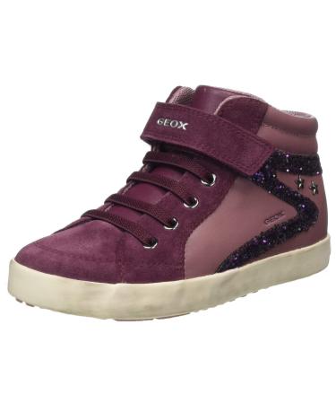 Geox Women's B Kilwi Girl F Sneaker 4.5 UK Child Pink Rose Smoke Prune