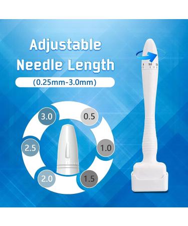 Incellice Adjustable Derma Stamp 140 for Microneedling - Professional Pen for Face, Body, Hair Growth - Home Use - Buy Online on SooperMarket.com