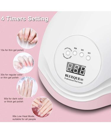 168W UV LED Nail Lamp for Fast Gel Nail Drying - Professional Salon Tool with 4 Timer Settings - Auto Sensor for Fingernail and Toenail - 1 Count - Buy Online on SooperMarket.com