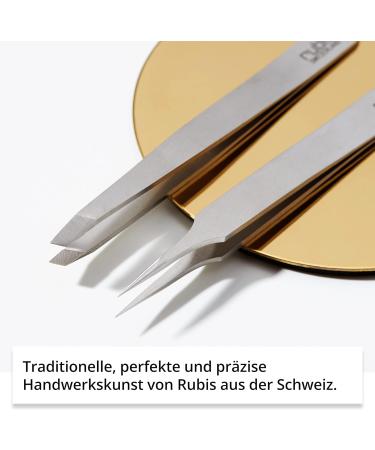 Rubis Splinter Tweezers | Precision Tweezers for Splinters Ingrown Hairs & Blackheads | Stainless Steel Quality - Buy Online on SooperMarket.com