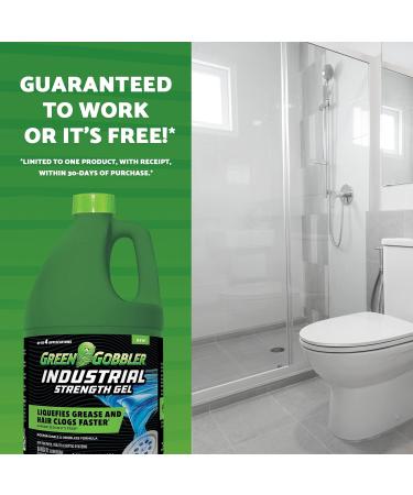 Green Gobbler Industrial Strength Drain Clog Remover Gel | Safe for Pipes Toilets Sinks & Septic Systems - 64 fl. oz - Buy Online on SooperMarket.com