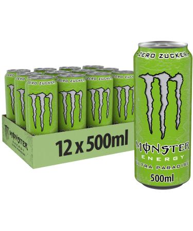 Monster Energy Zero Sugar & Ultra Paradise Bundle - 12x500ml Cans | Classic Taste Zero Calories International Shipping - Buy Online on SooperMarket.com