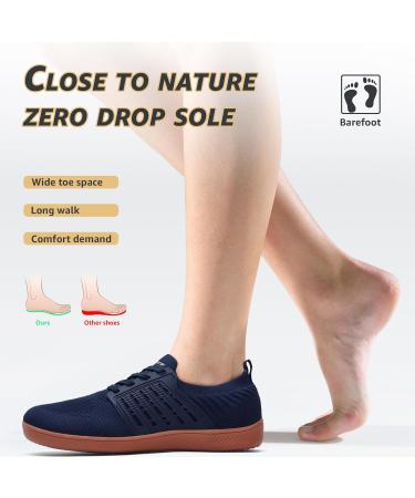 Shop Ashion Unisex Barefoot Shoes - Wide Fit Trail & Running Shoes for Men & Women | EU Size 39 - B Blue & Brown - Buy Online on SooperMarket.com