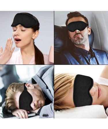 WOVTE Cooling Eye Mask Reusable Hot or Cold Therapy Gel Bead Eye Mask with Soft Plush Backing and Adjustable Strap for Puffy Eyes Dry Eyes Dark Circles Headache (Black) - Buy Online on SooperMarket.com