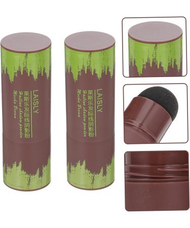 Didiseaon 2pcs Hairline Powder Stick Sponge Pen Hairline Makeup Hairline Trimming Powder Line Powder Instantly Shadow Hairline Cover for Plastic Natural Loose Powder 1 count (Pack of 1) Assorted Color B - Buy Online on SooperMarket.com