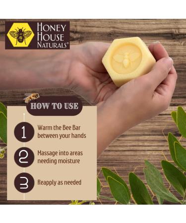 Buy Honey House Naturals Bee Bar Gift Set | All-Natural Moisturizing Lotion Bars with Essential Oils 5-Piece International Shipping - Buy Online on SooperMarket.com