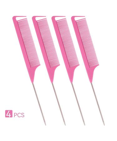 10Pcs Rat Tail Combs Set - Hair Parting Comb, Alligator Styling Clips, Carbon Fiber Teasing Combs - Salon/Home Stylist Braiding Tools - Heat Resistant - 10Pcs/Set(B) - Buy Online on SooperMarket.com