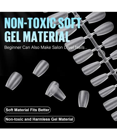 TOMICCA Short Coffin Nail Tips Clear Nail Tips Natural False Nails Coffin French Acrylic Nails Artificial Nails Tips for Girls Women (240 Pcs 15 Sizes) 1.Short Coffin - Buy Online on SooperMarket.com