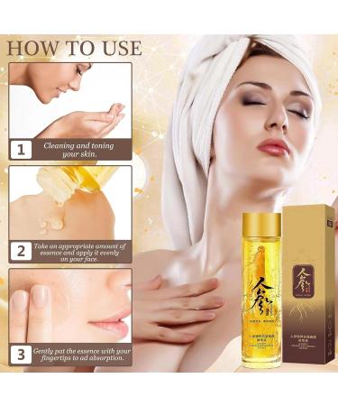 Grgowe 3 pieces Peptide Anti Wrinkle Ginseng Serum Ginseng Anti Wrinkle Serum Ginseng Polypeptide Anti-Ageing Essence Ginseng Essence Ginseng Serum Peptide Anti Wrinkle Ginseng Serum for all skin type - Buy Online on SooperMarket.com