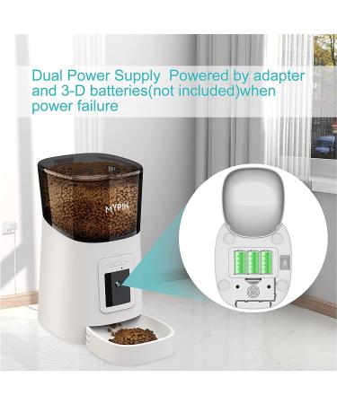 Video Automatic Pet Feeder with HD Camera  Food Dispenser for Cats and Dogs WiFi Smart Feeder with Camera 6L 2-Way Audio  Mobile Phone Control  Timed Feeder  Desiccant Bag Up to 8 Meals per Day White - Buy Online on SooperMarket.com