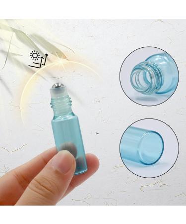 Pinkiou 5ml Glass Roller Bottles with Stainless Steel Balls Essential Oil Empty Bottles & Corkscrew for International Shipping - Buy Online on SooperMarket.com
