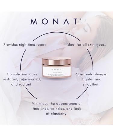 Monat Night Heaven Cr me - Intensive Hydrating Anti-Aging Night Cream with Shea Butter & Avocado Oil for Plump Youthful Skin | International Shipping - Buy Online on SooperMarket.com