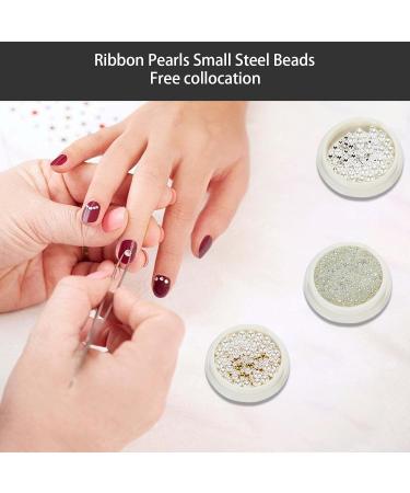 Half Round Nails Art Pearls Flatback Pearls Nail Nails Art Metal Ball Nail Caviars Beads Nails Art Supplies Nails Art Metal Ball - Buy Online on SooperMarket.com