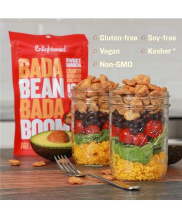 Bada Bean Bada Boom - Vegan Crunchy Roasted Broad Bean Snacks, Garlic & Onion, Gluten Free, 100 Calories, 4.5 oz (Pack of 12) - Buy Online on SooperMarket.com
