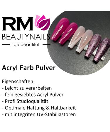 Acrylic Color Powder - Pastel Pink Nail Design (10g) | RM Beautynails - International Shipping Available - Buy Online on SooperMarket.com