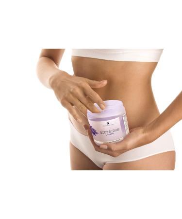Buy Lavender Body Scrub - 28 Oz Dead Sea Salt Exfoliator for Acne & Ingrown Hairs | Natural & Organic Skincare for Men & Women - Buy Online on SooperMarket.com