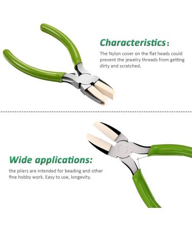 2 Pack Nylon Nose Pliers - Carbon Steel Jewelry Making Tools for Beading & Wire Crafts - 5.3 Inch - Buy Online on SooperMarket.com