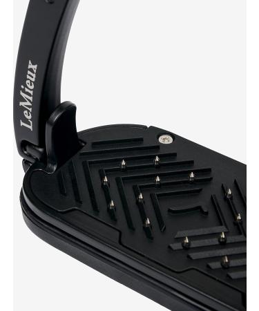 LeMieux Vector Control Stirrup - Black - Aviation Grade Aluminium - Lightweight - Ergonomic Footplate - Buy Online on SooperMarket.com