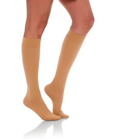 JOMI Compression Knee High Stockings 15-20mmHg Opaque Closed Toe - Size XX-Large Beige - Buy Online on SooperMarket.com