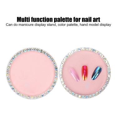 Nail Mixing Plate - Reusable Pink Nail Art Display Plate for Shops & Home Use - Buy Online on SooperMarket.com
