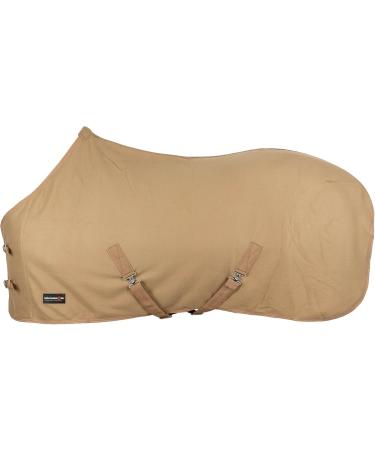 Shop RL24 Sweat Rug BASICLINE - Breathable Fleece Transport Blanket for Horses | Light Brown 145cm - Buy Online on SooperMarket.com